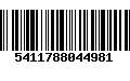 Código de Barras 5411788044981