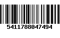 Código de Barras 5411788047494