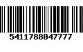 Código de Barras 5411788047777