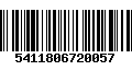 Código de Barras 5411806720057