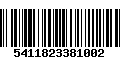 Código de Barras 5411823381002