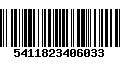 Código de Barras 5411823406033