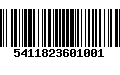 Código de Barras 5411823601001