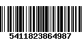 Código de Barras 5411823864987