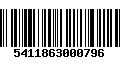 Código de Barras 5411863000796