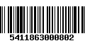 Código de Barras 5411863000802