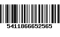 Código de Barras 5411866652565