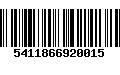 Código de Barras 5411866920015