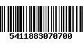 Código de Barras 5411883070700