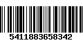 Código de Barras 5411883658342