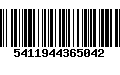Código de Barras 5411944365042