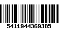 Código de Barras 5411944369385