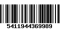 Código de Barras 5411944369989