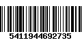 Código de Barras 5411944692735