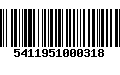 Código de Barras 5411951000318