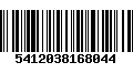 Código de Barras 5412038168044