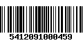 Código de Barras 5412091000459