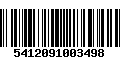 Código de Barras 5412091003498