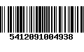 Código de Barras 5412091004938