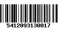 Código de Barras 5412093130017