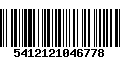 Código de Barras 5412121046778