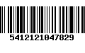 Código de Barras 5412121047829