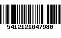 Código de Barras 5412121047980