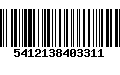 Código de Barras 5412138403311