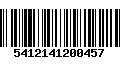 Código de Barras 5412141200457