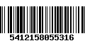 Código de Barras 5412158055316