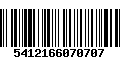 Código de Barras 5412166070707