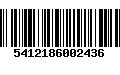 Código de Barras 5412186002436