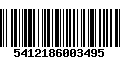 Código de Barras 5412186003495