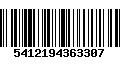 Código de Barras 5412194363307