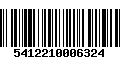 Código de Barras 5412210006324