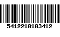 Código de Barras 5412210103412