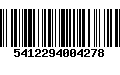 Código de Barras 5412294004278