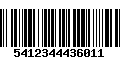 Código de Barras 5412344436011