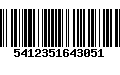 Código de Barras 5412351643051