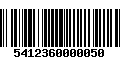 Código de Barras 5412360000050