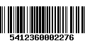 Código de Barras 5412360002276