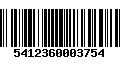 Código de Barras 5412360003754