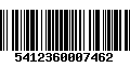 Código de Barras 5412360007462