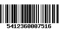 Código de Barras 5412360007516