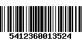 Código de Barras 5412360013524