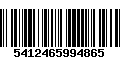 Código de Barras 5412465994865