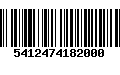 Código de Barras 5412474182000