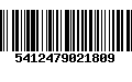 Código de Barras 5412479021809