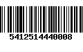 Código de Barras 5412514440008