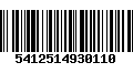 Código de Barras 5412514930110